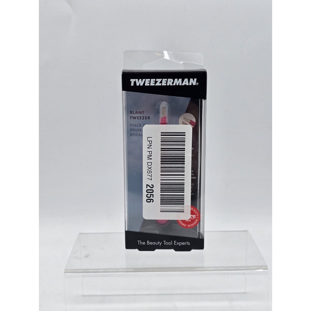 Tweezerman Exclusive Pretty In Pink Slant Tweezer - Open Box - Hair‎ Removal